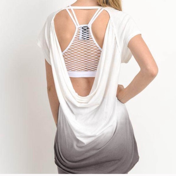 Open back ombré shirt - Picture 2 of 2